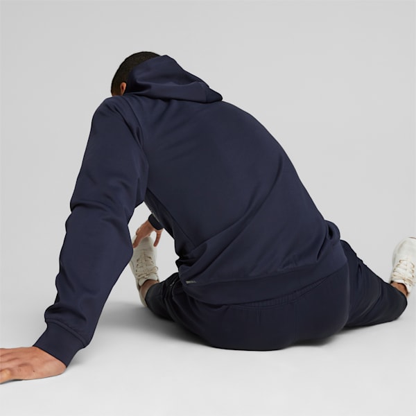 Campera con capucha para hombre PUMA Fit, PUMA Navy, large-ARG