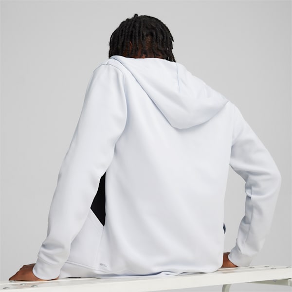 Campera con capucha para hombre PUMA Fit, Silver Mist, large-ARG