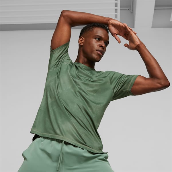 Studio Yogini Lite Training Tee Men, Eucalyptus-PUMA Black, large-ZAF