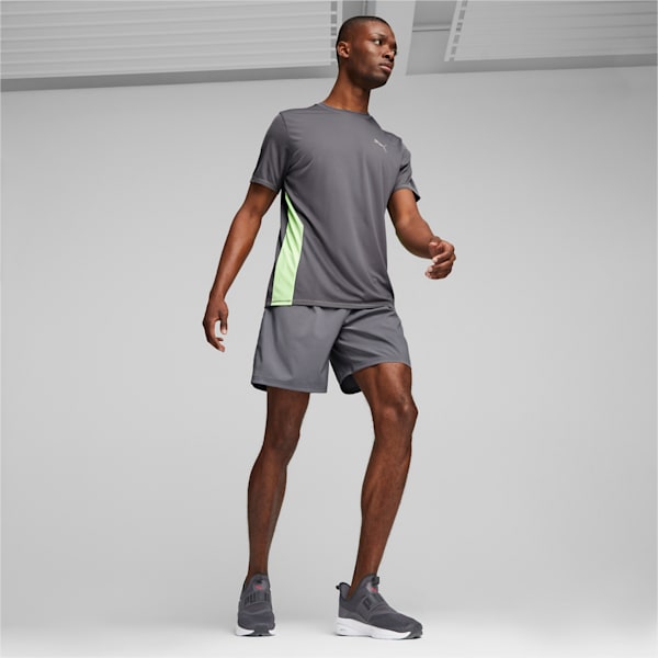 Remera Running RUN FAVORITE SS, Cool Dark Gray-Speed Green, large-ARG