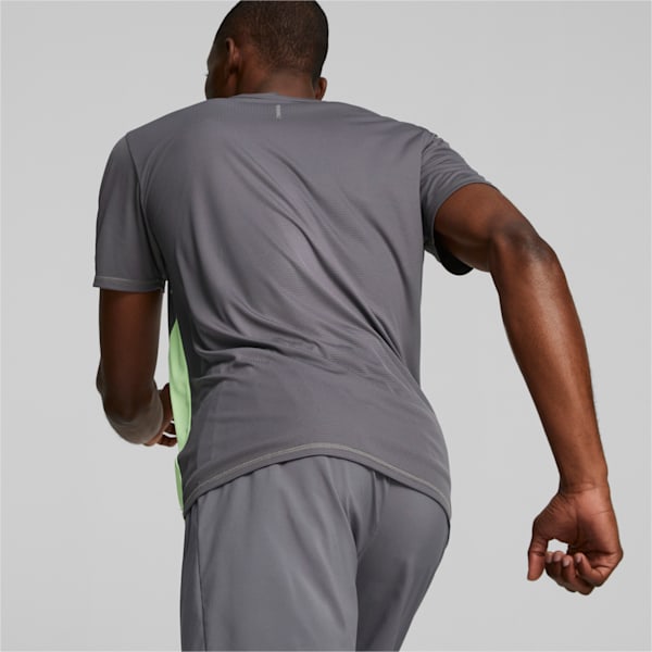 Remera Running RUN FAVORITE SS, Cool Dark Gray-Speed Green, large-ARG