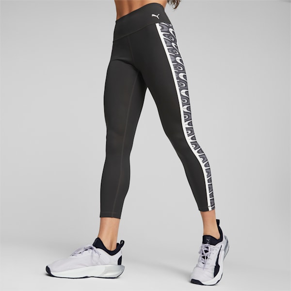 Calzas de training para mujer RETRO GLAM, PUMA Black, large-ARG