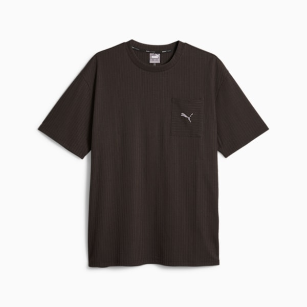 Studio Unwind Men's Training Tee, PUMA Black, large-ZAF