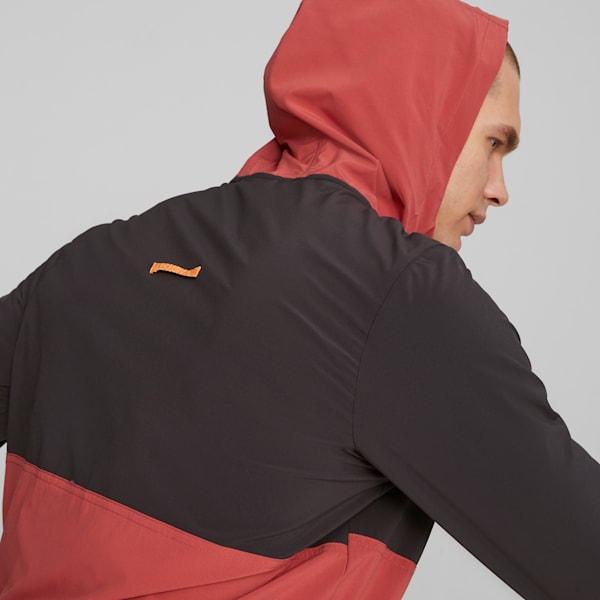 Campera de running First Mile para hombre, PUMA Black-Astro Red, large-ARG