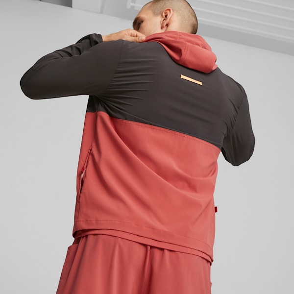 Campera de running First Mile para hombre, PUMA Black-Astro Red, large-ARG