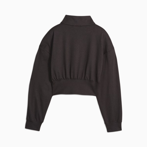 Cloudspun Fashion Half-Zip Training Sweatshirt Women, PUMA Black, large-ZAF