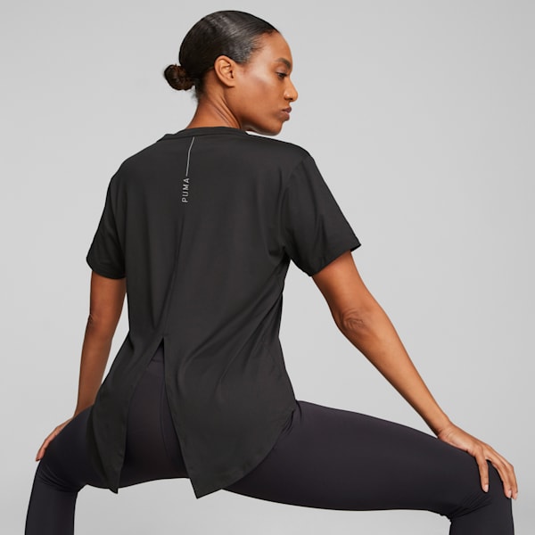 Remera para mujer Studio Yogini Lite, PUMA Black, large-ARG