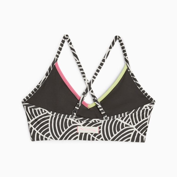 PUMA x lemlem Low Impact Training Bra Women, PUMA Black-Ghost Pepper, large-ZAF