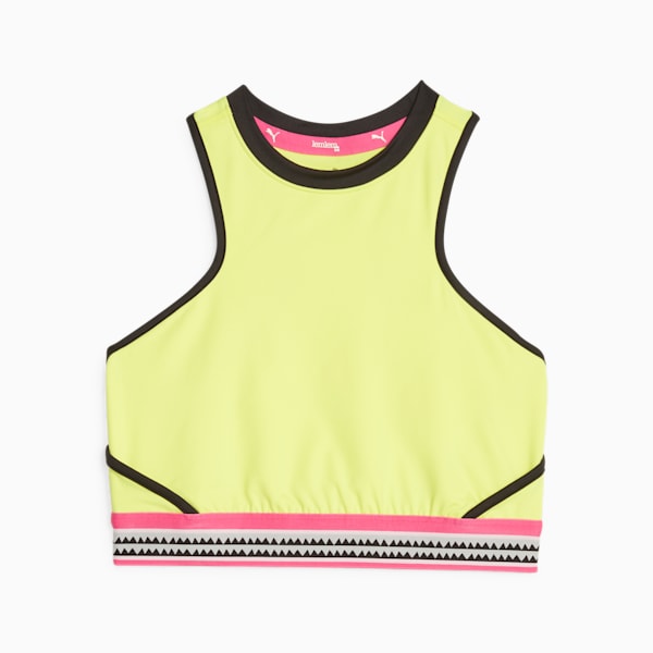 PUMA x lemlem Cropped Training Tank Top Women, Yellow Burst, large-ZAF