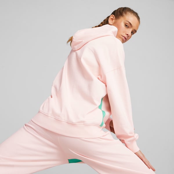 PUMA x lemlem Fleece Training Hoodie Women, Frosty Pink, large-ZAF
