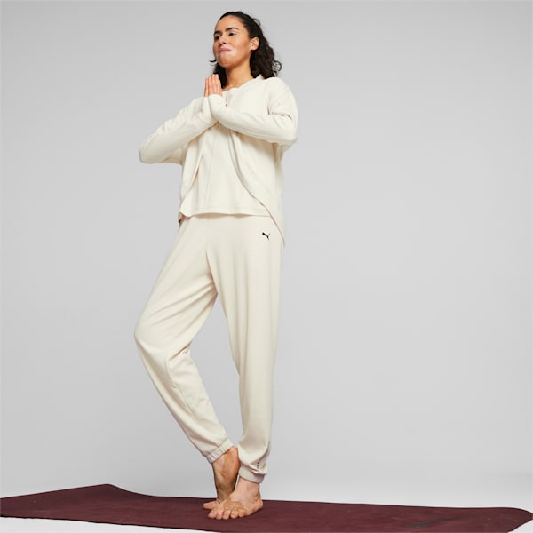 Studio Unwind Women's Long Training Cardigan, Alpine Snow, large-ZAF