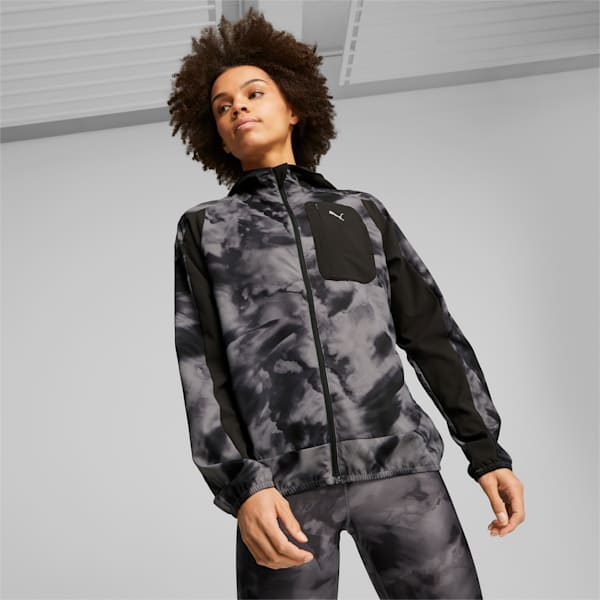 Campera de running para mujer 2 en 1 Ultraweave, PUMA Black, large-ARG