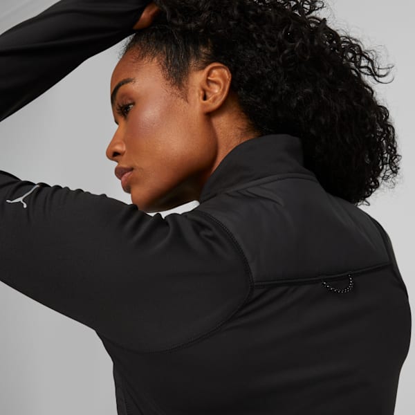 Chamarra de running CLOUDSPUN WRMLBL para mujer, PUMA Black, large-MEX