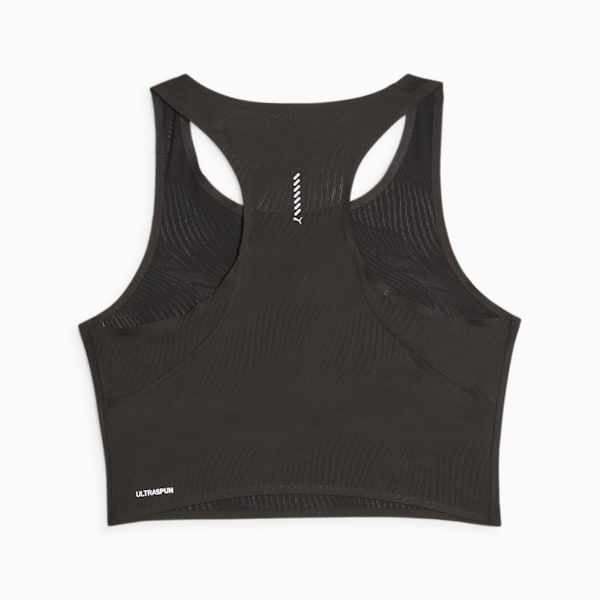 Ultraspun Running Crop Tank Top Women, PUMA Black, large-ZAF