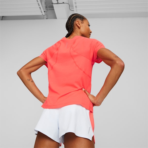 Ultraspun Running Tee Women, Fire Orchid, large-ZAF