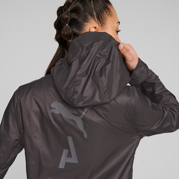 SEASONS Women's Lightweight Trail Running Jacket, PUMA Black, large-ZAF