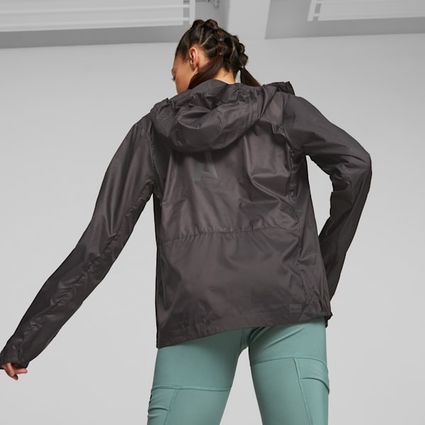 SEASONS Women's Lightweight Trail Running Jacket, PUMA Black, large-ZAF