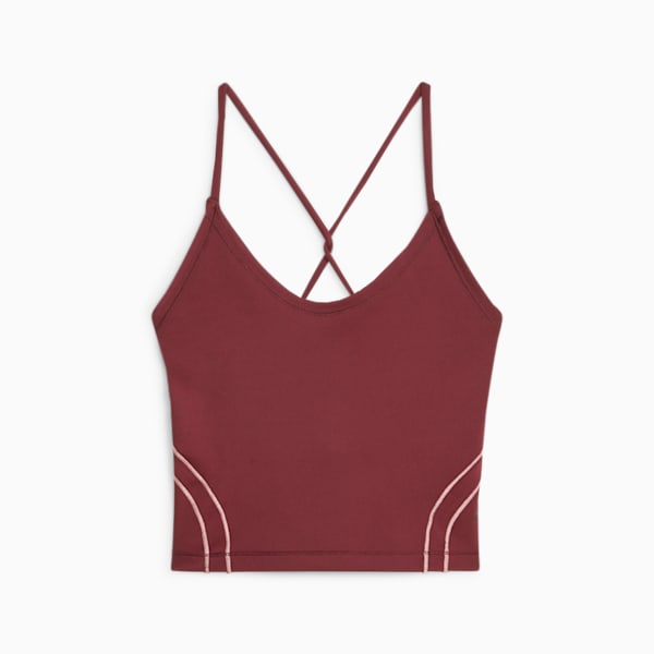 Studio Ultrabare Women's Training Crop Top, Dark Jasper, large-ZAF
