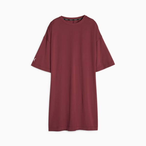 Modest Women's Oversized Training Tee, Dark Jasper, large-ZAF