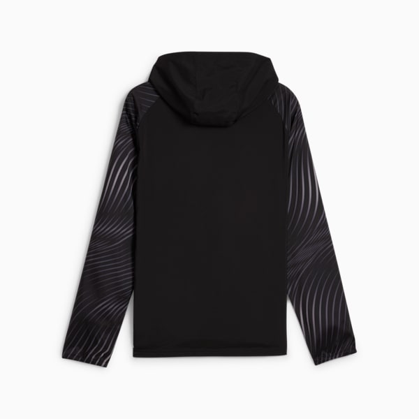 Run Favorite Men's Jacket, PUMA Black-AOP, large-ZAF