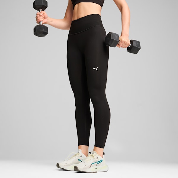 SHAPELUXE Seamless Women's Tights, PUMA Black-Vapor Cat, large-ZAF