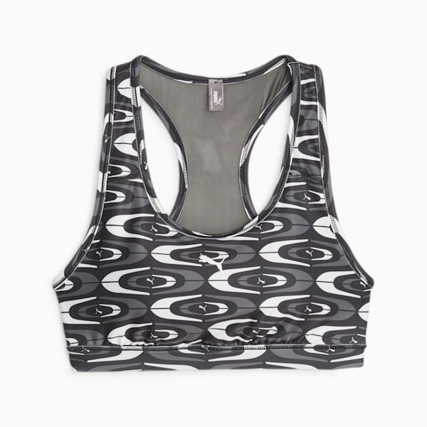 4Keeps Graphic Training Bra, PUMA Black-Concept AOP, large-ZAF