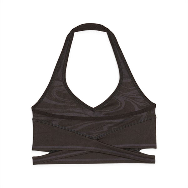 Top Formknit Seamless de bajo impacto, PUMA Black-Strong Gray, large-ARG
