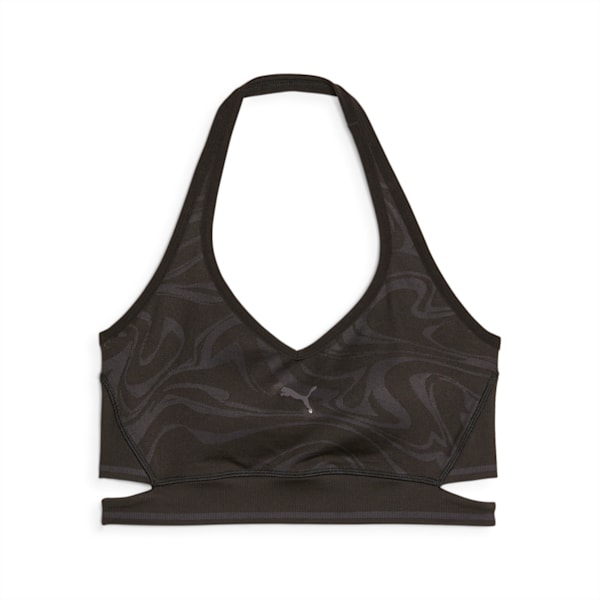 Top Formknit Seamless de bajo impacto, PUMA Black-Strong Gray, large-ARG