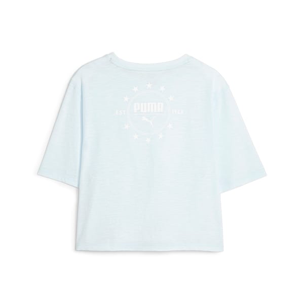 Top corto de training Boxy para mujer, Icy Blue, large-ARG