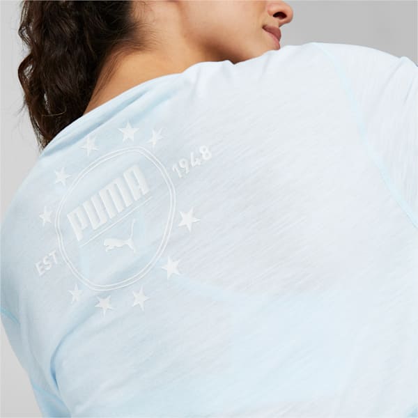 Top corto de training Boxy para mujer, Icy Blue, large-ARG