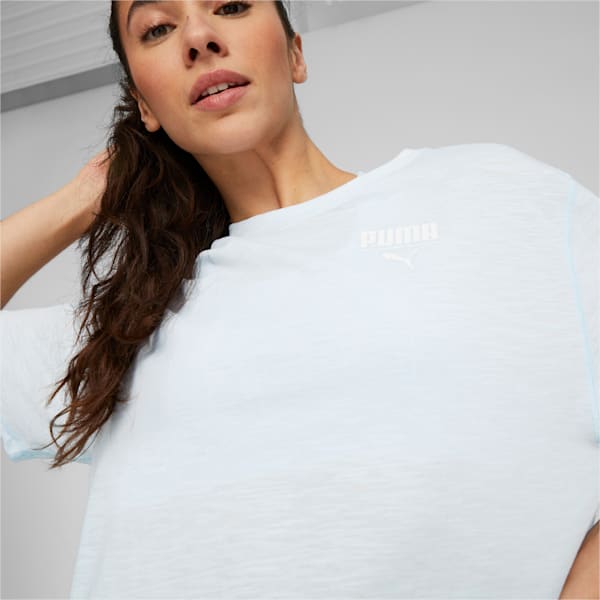 Top corto de training Boxy para mujer, Icy Blue, large-ARG