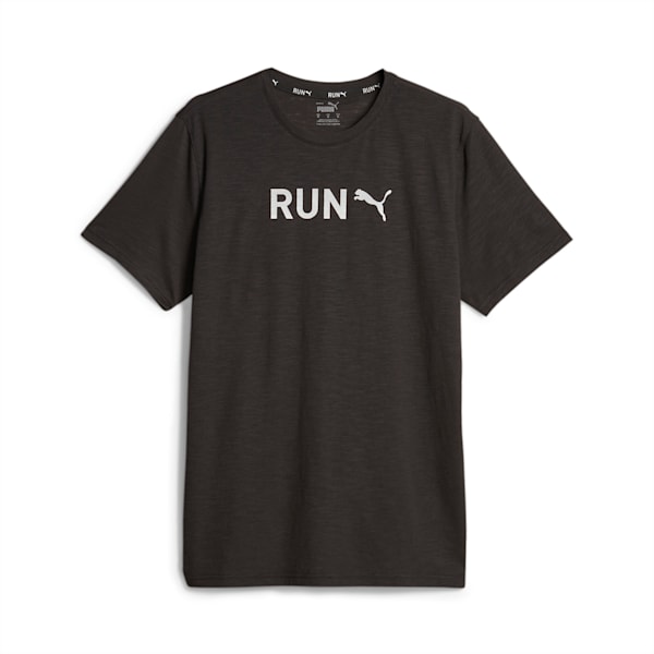 Remera para entrenar RUN PUMA para hombre, PUMA Black-Q3 Graphic, large-ARG