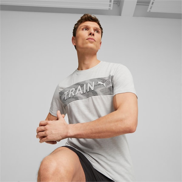 Remera de entrenamiento para hombre, Ash Gray, large-ARG