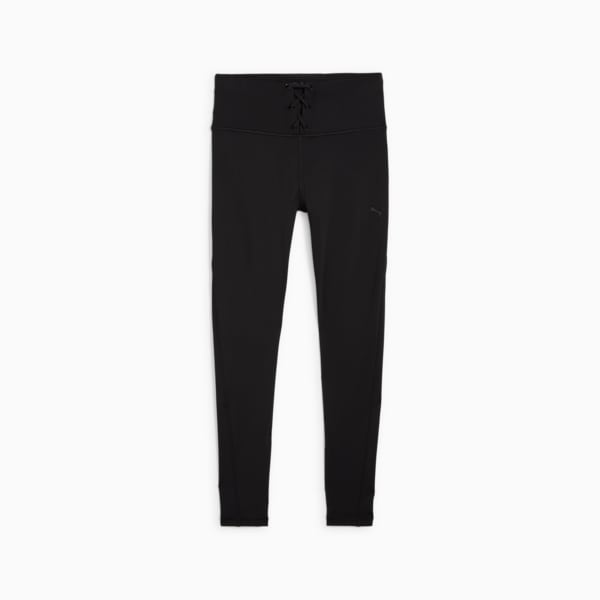 WOMEN'S CLOUDSPUN RIBBED TRAINING TIGHTS, PUMA Black, large-ZAF