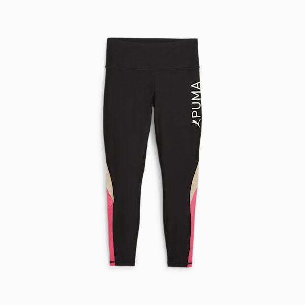 Calzas PUMA FIT EVERSCULPT para mujer, PUMA Black-Garnet Rose, large-ARG