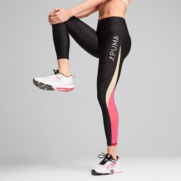 Calzas PUMA FIT EVERSCULPT para mujer, PUMA Black-Garnet Rose, large-ARG
