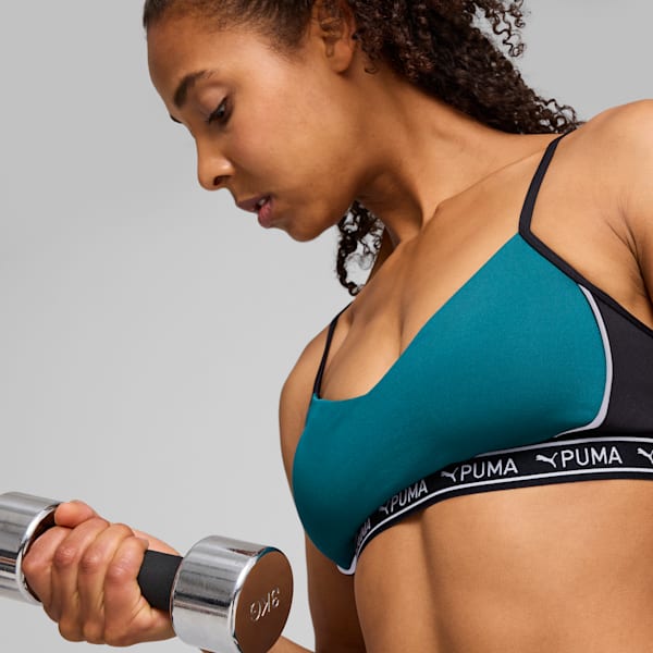 MOVE STRONG Training Bra, Cold Green, large-MEX