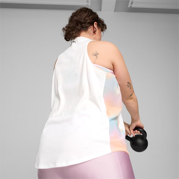 Musculosa de entrenamiento SUMMER DAZE para mujer, PUMA White, large-ARG