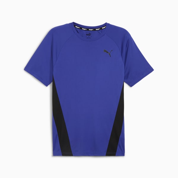 Train All Day Men's training Tee, Lapis Lazuli, large-MEX