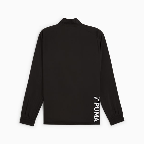 Buzo de cuello con cierre PUMA FIT para hombre, PUMA Black, large-ARG