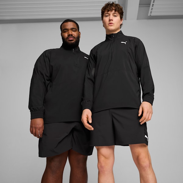 Buzo de cuello con cierre PUMA FIT para hombre, PUMA Black, large-ARG