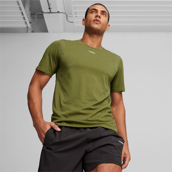 Remera PUMA FIT TriBlend, Olive Green, large-ARG