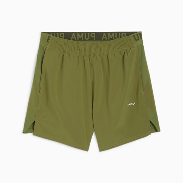 5" Men's Ultrabreathe Stretch Training Shorts, Olive Green, large-MEX