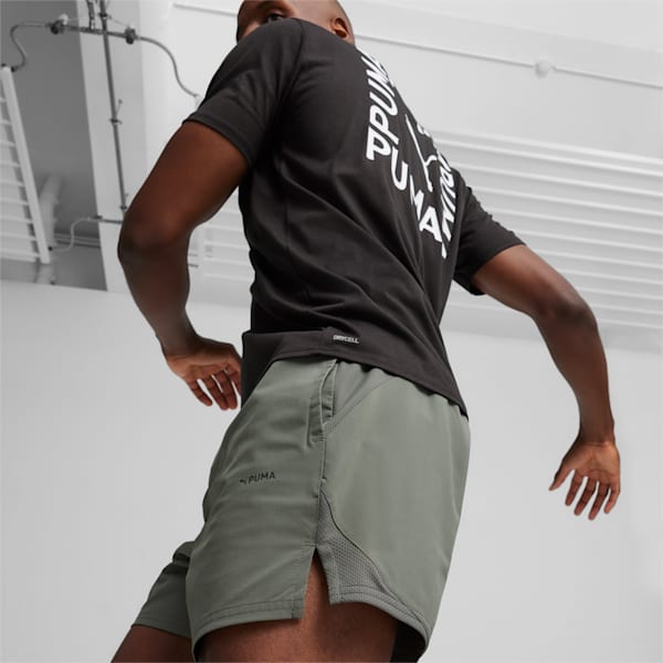 Shorts de entrenamiento 5 " Ultrabreathe Stretch para hombre, Mineral Gray, large-ARG