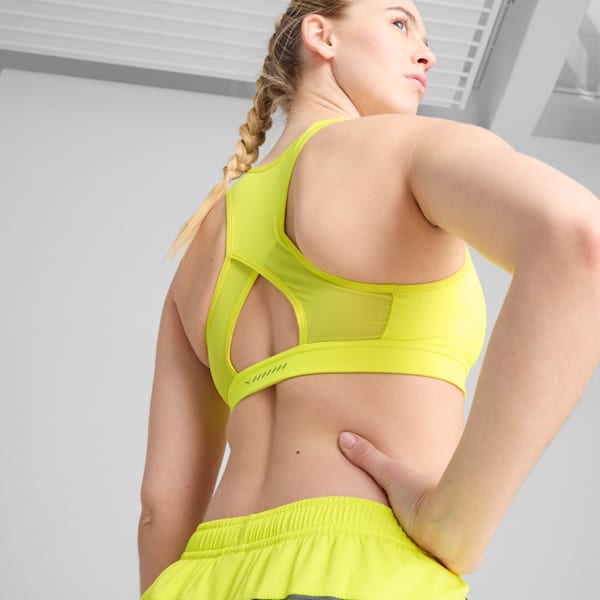Women's Running 4KEEPS BRA, Lemon Sherbert, large-MEX