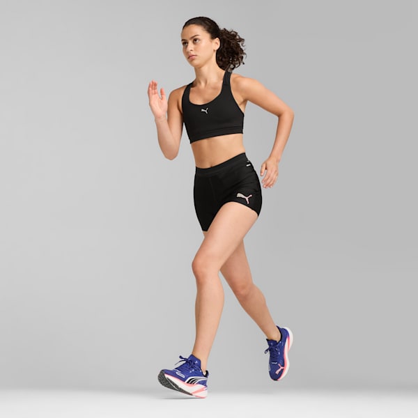 Shorts de running Ultraform para mujer, PUMA Black-Fireglow, large-ARG