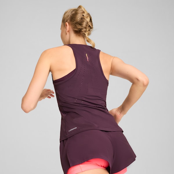 RUN CLOUDSPUN Women's Running Tank, Midnight Plum, large-MEX