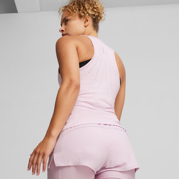 Remera de running RUN CLOUDSPUN de tirantes para mujer, Grape Mist, large-ARG