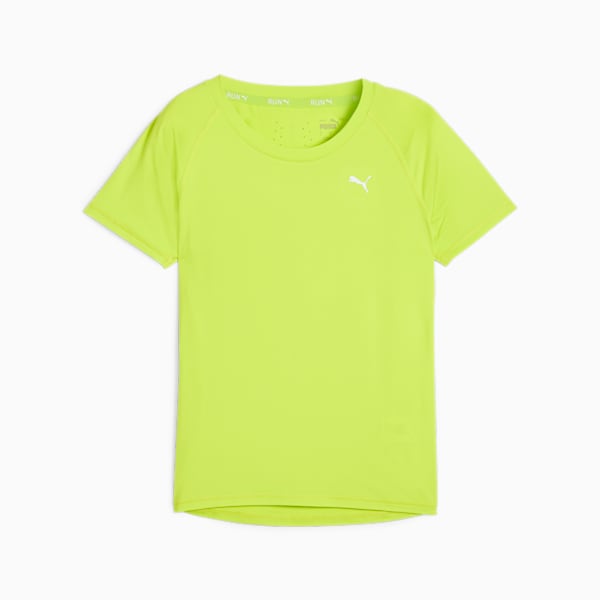Remera de running RUN CLOUDSPUN para mujer, Lime Pow, large-ARG