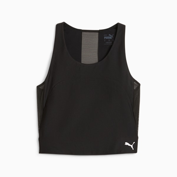 Crop top de running para mujer Run ULTRAFORM, PUMA Black, large-MEX